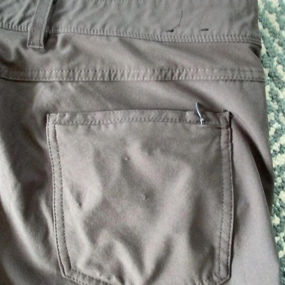 Mizzen+Main Helmsman Pants Mens 36x32 Gray Chino Slim Performance Golf Travel